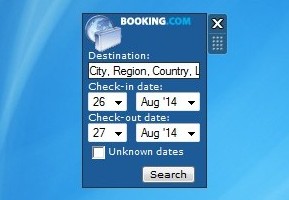 Search through Booking.com hotels
