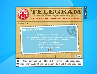 My Telegram gadget