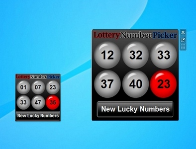 Lottery Numbers gadget