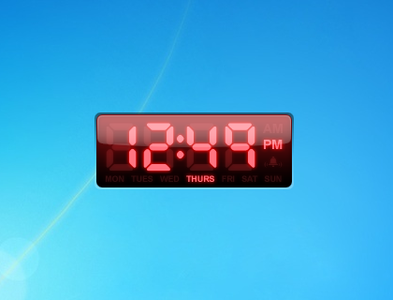 Yahoo Engine digital clock