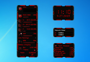 HUD Machine Red Gadgets