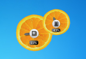 Fruity Orange CPU Meter