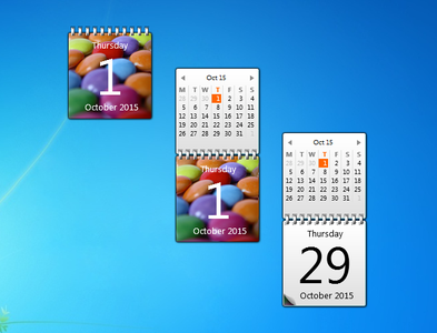 Sweet Calendar Gadget for Windows 7